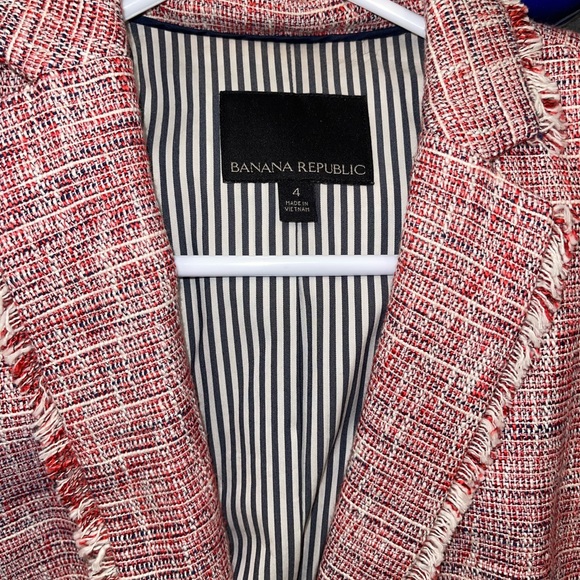 Banana Republic Pink twead blazer - Picture 3 of 4